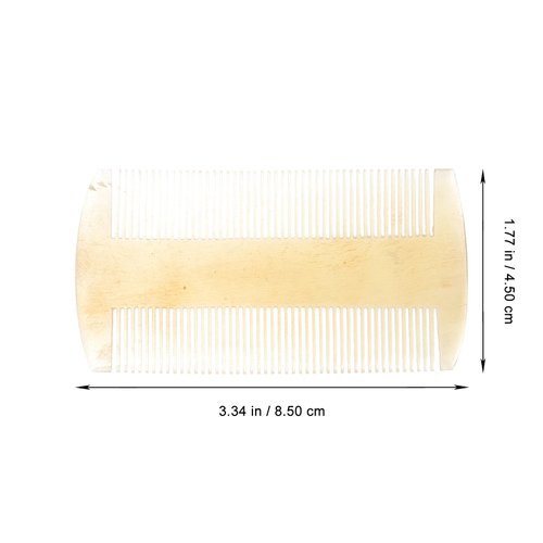 Ipetboom Double Side Fine and Wide Tooth Styling Comb For Men and Women, Hair & Beard Comb Hair Care Comb Sheep Horn Hair Comb Anti-static Comb Hair Comb, Men Combs for Hair Scalp, Travel Beard Comb