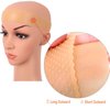 MapofBeauty 2 Pieces Non Slip Silicone wig Grip Band Headband Hold Wig Men Women Sports Yoga (Light Brown)