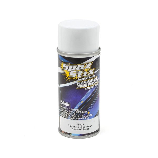 Spaz Stix 16029 Sapphire Blue Pearl Aerosol Paint, Aerosol 3.5 oz.