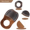 Toprank Leather Thumb Guard for Wood Carving - Premium Full Grain Leather Finger Protector, Handmade Carpenter Carving Kit Accessory (Tan)