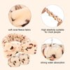 Semato Spa Headband and Wristband Set Skin Care Headband Fluffy Bow Face Wash Headband Hair Accessories Bubble Sponge Spa Headband for Women and Girls (leopard)