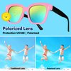Smallzi Kids Sunglasses Bulk, Kids Sunglasses Party Favor, 24 Pack Neon Sunglasses for Kids Bulk with UV400 Protection, Kids Sunglasses Boys Girls 3-8, Kids Summer Pool Beach Birthday Party Favors