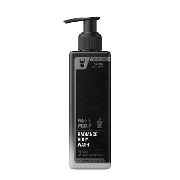 The Beard Struggle Men's Body Wash Vanir's Wisdom - Platinum Collection - Skin Cleaning Agent - Natural Body Wash - Shower Gel Liquid Soap - 240 mL / 8 US. fl. oz.