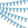 Oktoberfest Decorations, 131 Feet Oktoberfest Bavarian Check Flag, Oktoberfest Bavarian Pennant Banner Flag, Oktoberfest Decorations Octoberfest Party Supplies-4PCS