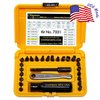 Chapman MFG 7331 All-Purpose Standard Screwdriver Set - Includes Phillips, SAE Allen Hex & Slotted/Flathead Bits - Complete Set Offers 24 USA Made Insert Bits + Mini Ratchet Hand Tool (Yellow Case)