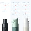 LARQ Bottle Twist Top 17 oz - Insulated Stainless Steel Water Bottle | Thermos, BPA Free | Reusable Water Bottle for Camping, Office, and Travel | Keep Drinks Cold and Hot, Obsidian Black