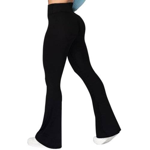 GROTEEN Women's Flare Leggings-Bootcut Yoga Pants for Women High Waisted Workout Bootleg Work Pants Dress Pants Black