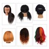 headdoll Mannequin Head 100% Real Hair for Cosmetology Manikin 16 Inch Doll Head Hairdresser Hairstylist Training Practice Styling Braiding Styling Curling Coiling Display Cosmetology with Stand