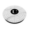 Cell Phone Pop Out Holder,White and Black Spiderweb Letter U PopSockets Grip and Stand for Phones and Tablets