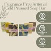 All Natural Vegan Unscented Cold Pressed Hand and Body Soap for Sensitive Skin - Coconut Oil Nourishing and Gentle (Pack of 3)