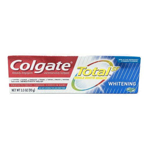Colgate Total Whitening Toothpaste Gel, 3.3 oz (Pack of 3)