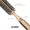 Kent PF04 Small Round Curling Brush with Hard Natural Boar Bristle- Hair Drying Brush, Round Hair Brush, and Blowout Brush - Small Round Brush for Dry Hair - For Shoulder Length or Shorter Hair