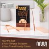 MasterMedi Tongue Scraper with Case Easy to Use Tongue Scraper for Adults, Tongue Cleaner for Oral Care & Hygiene (Copper Set of 2 (with Travel Case))