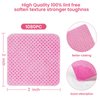 1080 Pcs Pink Lint Free Nail Wipes, Soft Lint Free Cotton Pads Square - Super Absorbent Lint Free Wipes For Eyelash Extensions, Nails, Lash Glue - Includes 10 Pink Nail Clips for Added Convenience
