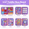 Busy Board for Toddlers 1-3, Montessori Busy Book Toys, Quiet Book Learning Toddler Toys for 1 2 3 4 Year Old Girl Birthday Gifts (Busy Book)
