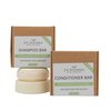 J&L Naturals Shampoo + Conditioner Bar Set | For Healthier Hair & Scalp | Made in US | Zero Waste, Sulfate Free, Paraben Free, Vegan (Hydrate (Lemongrass & Tea Tree), Full Size Set)