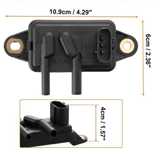 EGR - Pressure Feedback Sensor Compatible with 1994-2010 FordMercury Lincoln Exhaust Gas Recirculation Replacement for F77Z-9J460-AB DPFE15