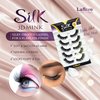 Laflare Silk Mink 3D False Eyelashes Light, Fluffy Natural Looking False Lashes, Wispy Lashes 5 Pairs Value Pack (SM08X5P)