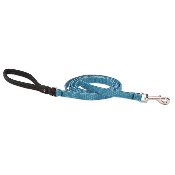 LupinePet Eco 1/2" Tropical Sea 6-foot Padded Handle Leash for Small Pets
