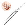 Cuticle Pusher Dual Sided - Sharp Edge Spoon Shaped Double Ended Ingrown Toenail Lifter Remover Trimmer Surgical Medical Grade Stainless Steel Manicure Pedicure Nail Art Care Tools (4 Pc Set) By Krisp