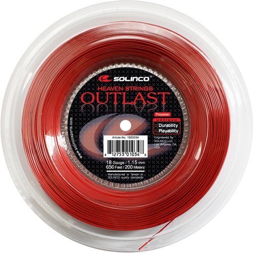 Solinco Outlast Tennis String Reel-Red-17