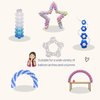 Miliocry Balloon Clips 100 pcs, Balloon Arch Bracket Buckle, Balloon Connectors Clip Holders for Decor Balloon Arch Column Stand Garland Birthday Wedding Baby Shower Party Decorations