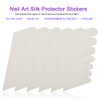 Silk Nail Wrap, Adhesive Silk Nail Protection Stickers Clear Nail Stickers UV Gel Nail Art Tools for Protecting Nails