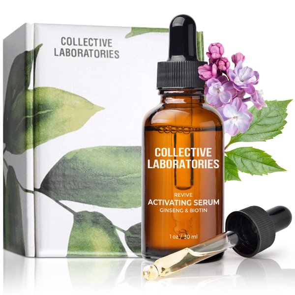 Collective Laboratories Activating Serum, Hair Growth Oil for Thinning Hair and Hair Loss, Treats the Scalp with Amino Acids, Minerals & Powerful Botanicals that Generate Hair Growth
