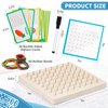 Zycolo 2Pack Wooden geoboards with Rubber Bands Montessori Toys, Mathematical Education Toy for Kids with Pattern Cards and geo Boards to Figures and Shapes, Brain Teaser STEM Toys for Classroom.