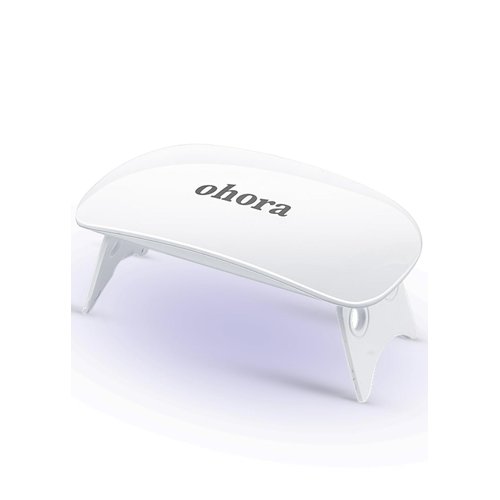 LED Gel Lamp for Gel Nail Strips by ohora - 6W Max, 2 Timers (45s / 60s), Portable Lamp for Curing Gel Nail Art, Gel Stickers and Strips, Gel Strips Only
