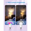 meross Smart LED Light Bulb, Smart WiFi LED Bulbs Compatible with Apple HomeKit, Siri, Alexa, Google Home & SmartThings, Dimmable E26 Multicolor 2700K-6500K RGBWW, 900 Lumens 60W Equivalent, 2 Pack