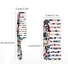 Zhailyn Wide Tooth Comb,Tortoise Wide Comb,Cellulose Acetate Round Tooth Comb for Wet Hair French Hair Tangle Comb Anti-static Anti-knot for Long, Short Hair, Curly and Straight Hair (2 Pcs)