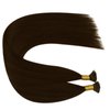Ugeat I Tip Extensions Human Hair Dark Brown Hair Extensions Real Human Hair I Tip Chocolate Brown Itip Hair Extensions Pre Bonded Itip Remy Hair Extensions Brown Hair For Women 16 Inch 50s