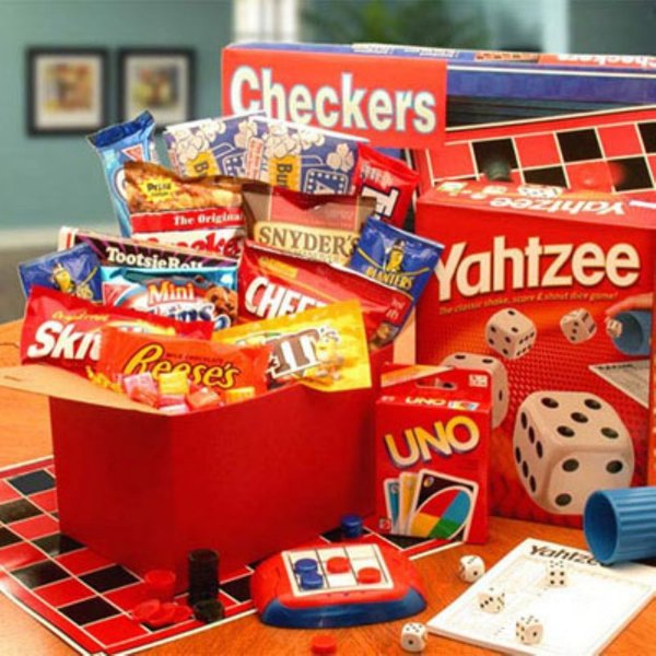 Gift Basket Drop Shipping It's Game Time Boredom and Stress Relief Gift Basket