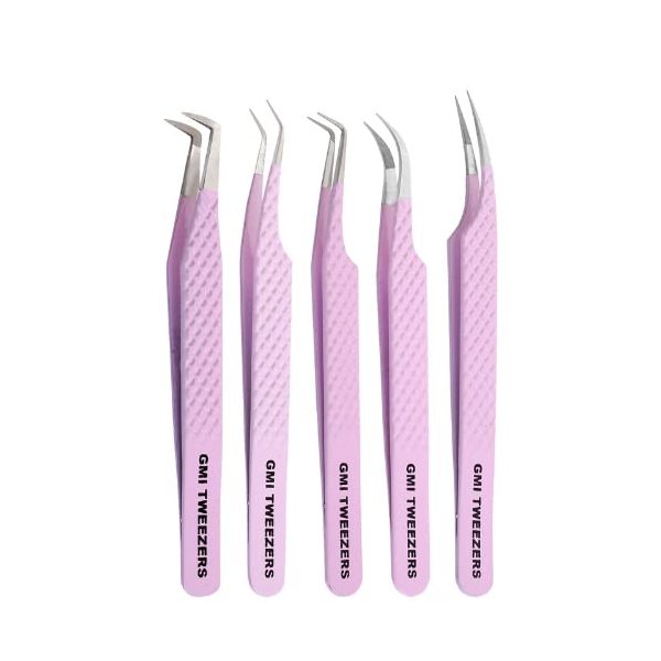 Fiber Tip Lash Tweezers For Eyelash Extension Tweezers Professional