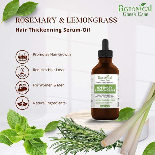 Rosemary & Lemongrass Hair Loss Scalp Treatment, Rosemary Oil Serum for Women and Men, Hair Growth Oil blend