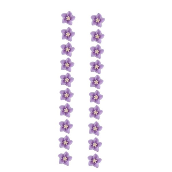 Leadigol 20PCS Flower Hair Clips, Flower Buckle Hair Clips Cute Hairpins, Mini Purple Flower Hair Clips, Decorative Hair Clips, Wedding Hair Barrettes