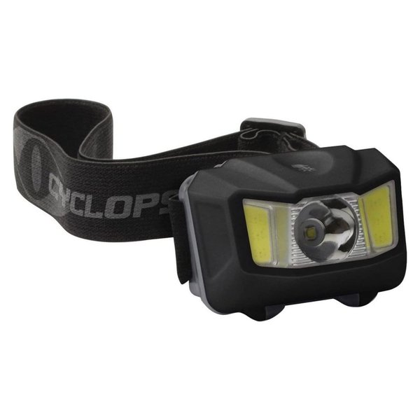 Cyclops HL250 Conductive Touch Headlamp | Tactical Durable Lightweight Compact Adjustable Headband 3 Light Modes Bright 3 Color LED 250 Lumen Head Flashlight | AAA Batteries Included