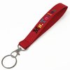 Solid Poly Fabric Customed Wristlet Key Fob keychain with Personalized Monogrammed
