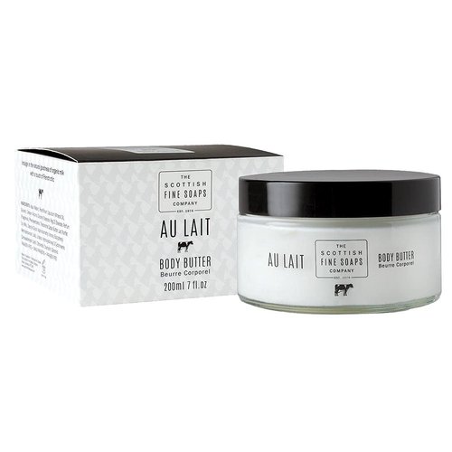 Scottish Fine Soaps Au Lait for Women Body Butter, 7.0 Ounce
