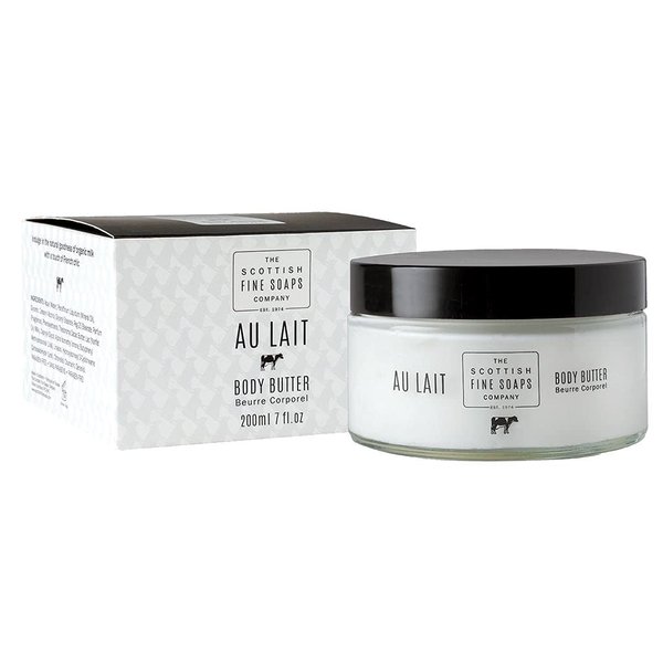 Scottish Fine Soaps Au Lait for Women Body Butter, 7.0 Ounce