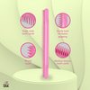 Allegro Combs #70 3 Row Detangling Comb Wide Tooth Curl Defining Brush Perfect for Women Curly Hair Stylists Curl Defining Curly Hair Comb Made In The USA 1 Piece (Light pink)