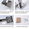 ThinkTop Luxury Sqaure Chrome Toilet Roll Holder Wall Mounted Silver SUS304 Stainless Steel Toilet Paper Holder for Bathroom