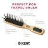 Kent PF21 Narrow Cushion Paddle Hair Brush, Taming Fine Pins Hair Detangle Brush for Long Thick and Curly Hair, Scalp Massager and Growth Stimulator, Wet or Dry Hair Detangling Brush. Made in England