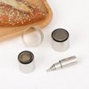 salbsever 12 Pcs Circular Cutter Hole Hollow Punch Cutter Set Polymer Clay Cutters Stainless Steel Round Circle Clay Cutters for Crafts Indentation Ceramics Dotting Baking Cutters
