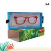 Maruica Volcanica Kids Nina Red | Fashionable Eco-Friendly Blue Light Blocking Glasses for Men and Women - Commitment to Save the Planet – Eases Eyestrain from Computer, Phone, Tablet Screens