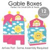 Big Dot of Happiness You Are My Sunshine - Treat Box Party Favors - Baby Shower or Birthday Party Goodie Gable Boxes - Set of 12
