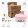 FABCARE Scalp Massager for Hair Growth | Hair Scalp Scrubber & Scalp Brush for Dry Hair & Wet Hair |Shampoo Brush Scalp Massager, for Use in The Shower | Exfoliator for Dandruff Removal (Pink)