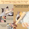 Groompro Deshedding Brush, Dog Brush for Shedding, Zen Brush for Cats,Cat Brushes Dog Brus Pet Hair Removal Tool, Painlessly Remove for Short & Long Hair(L(5.3 inch))