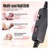 MEFA Nail Drill, 16 PCS Kit Electric Nail Drill with Nail Drill Bits & Cuticle Oil Pen, Portable Electric Nail File Professional, 20000RPM Manicure Pedicure Nail Set Efile Nail Drill for Home Salon